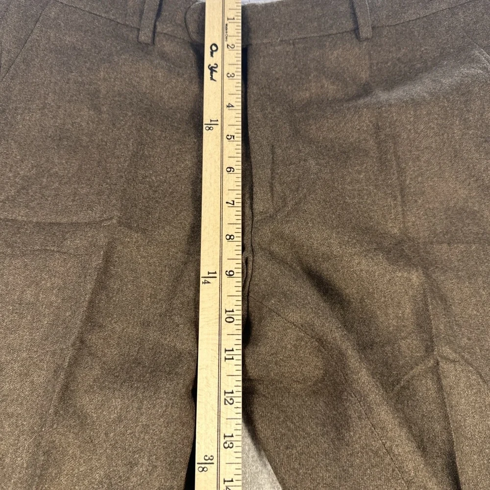 Epaulet Pants Men 31 Brown Wool‎ Made in USA Brooklyn NYC tailored trussers